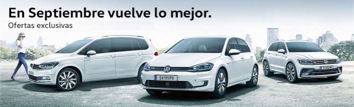 Auvol te ofrece en septiembre la Triple Oferta Volkswagen